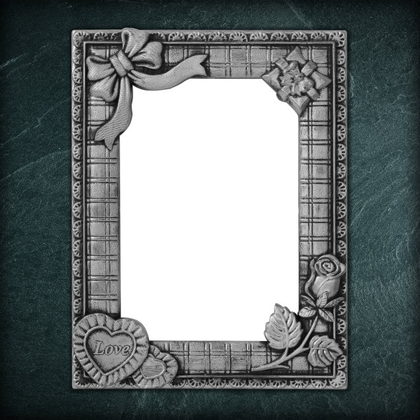 灰色框架上的黑色石板背景图片下载