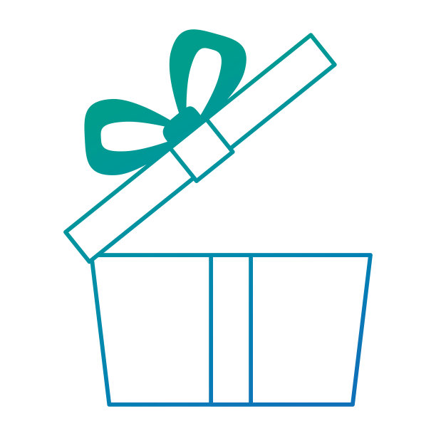 礼盒呈现孤立图标素材图片