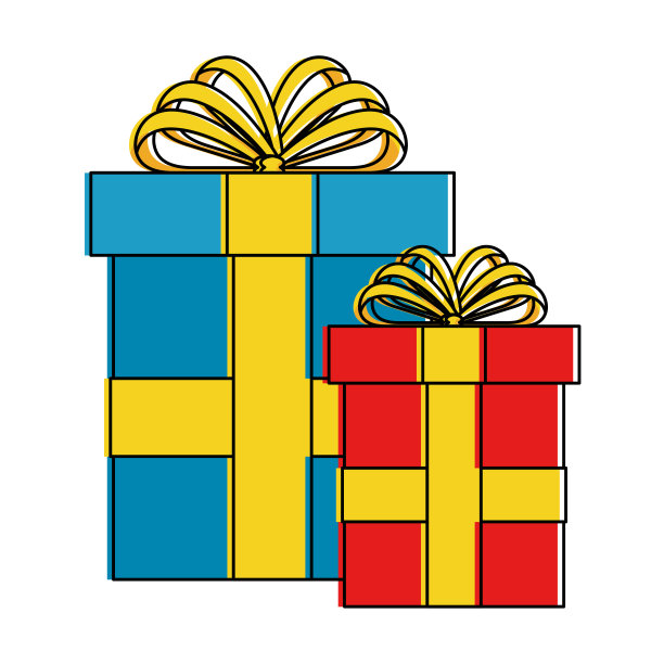 礼物是孤立的图标素材图片