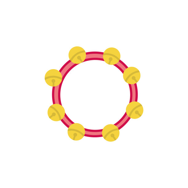 孤立的手鼓设计图片下载