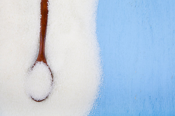 加糖的木勺素材图片