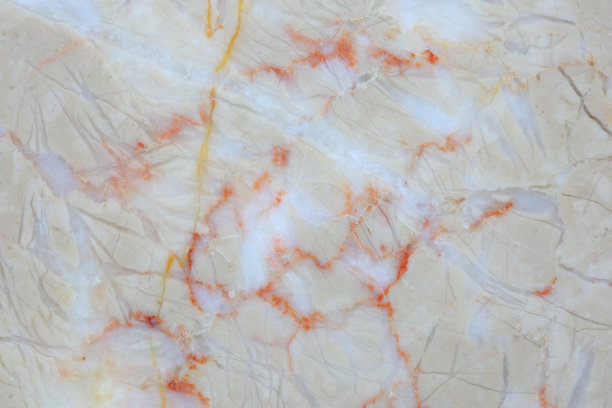橙色和白色结构图案的奶油色大理石图案(珊瑚米色大理石)纹理。抽象的大理石的背景。图片下载