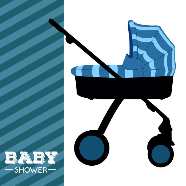 婴儿送礼会邀请函图片下载