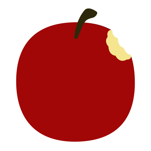 孤立咬苹果图片下载