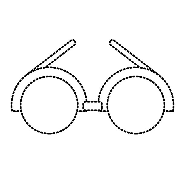 眼镜圆框符号图片下载