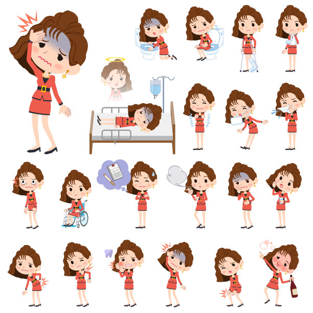 90年的时尚women_sickness图片下载