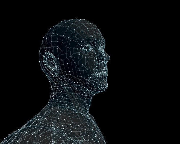 分子人，孤立的设计元素图片下载