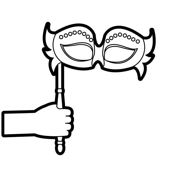 孤立的掩模设计图片下载