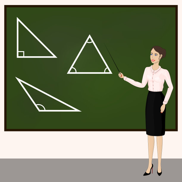 年轻的老师。老师带领学生上课。图片下载