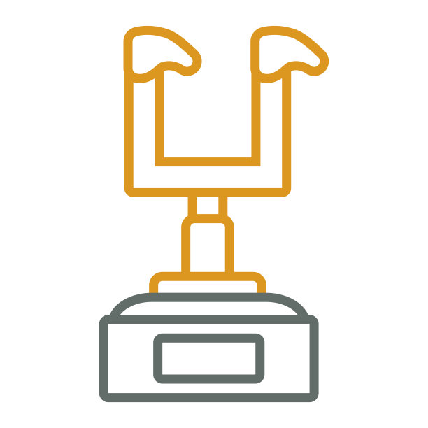 美式橄榄球奖杯设计图片下载