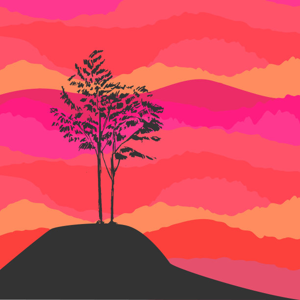 手绘的黑树没有叶子孤立在雾熏雾熏的背景。矢状图上野生白蜡树小花梨花枝。简单的灰色的草图。图片下载