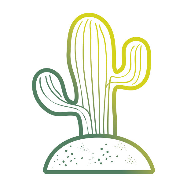 仙人掌植物画图片下载