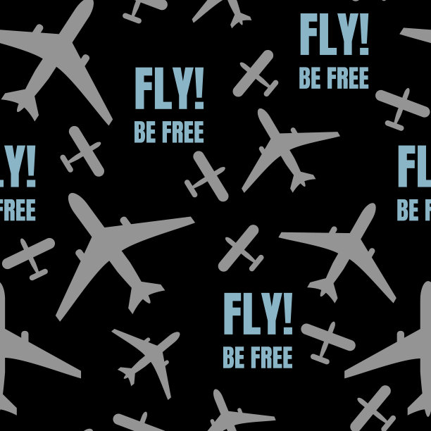 抽象无缝背景设计布料纹理与飞行飞机。创意的矢量无尽的织物图案与形状的小平面。简单的软图形瓷砖图像的壁纸。图片下载