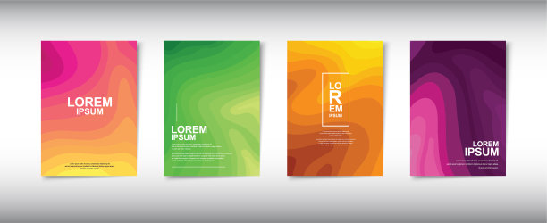 一套现代抽象封面设计图片下载