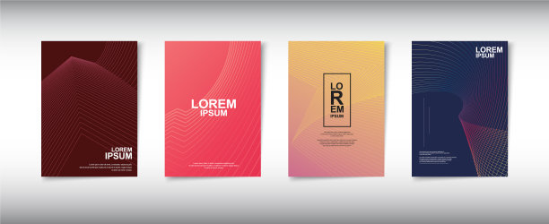 一套现代抽象封面设计图片下载