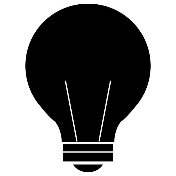 灯泡灯隔离图标图片下载