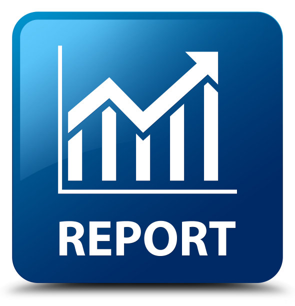 报表(统计图标)蓝色方框按钮图片下载