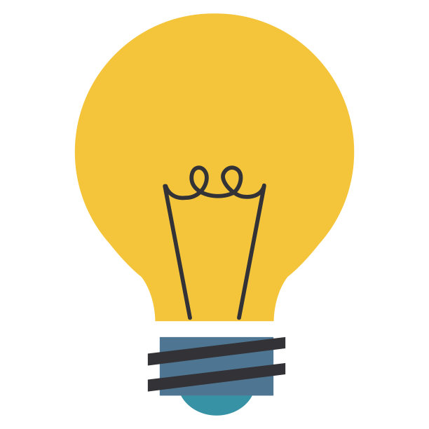 灯泡灯隔离图标图片下载