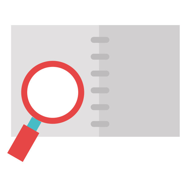 带放大镜的笔记本图片下载