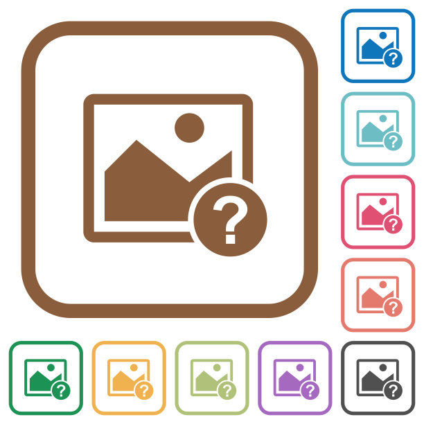 未知图像简单图标图片下载