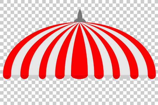 天篷，半圆形，红色和白色图片下载