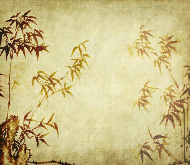 竹水墨画素材图片