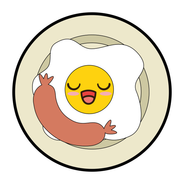 煎蛋和香肠的特色图片下载