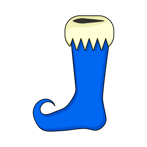 精灵鞋设计孤立的白色背景图片下载