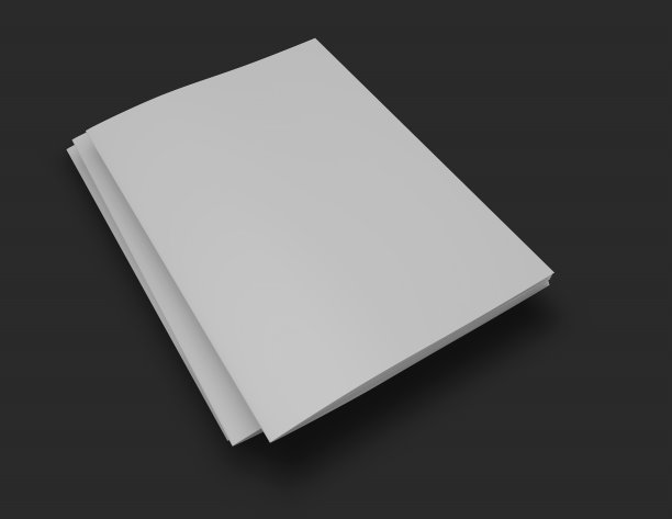 杂志、目录封底为深灰色空白。模型说明。图片下载