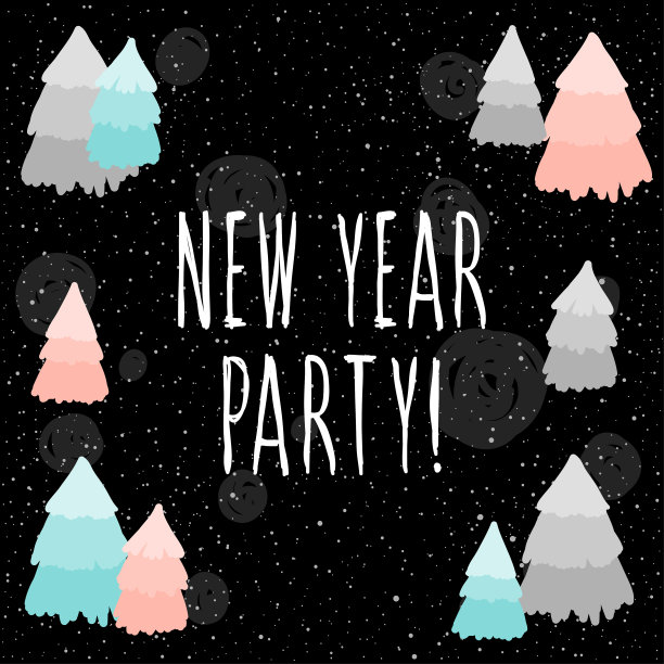 贺年卡。手写报价和手工模式图片下载