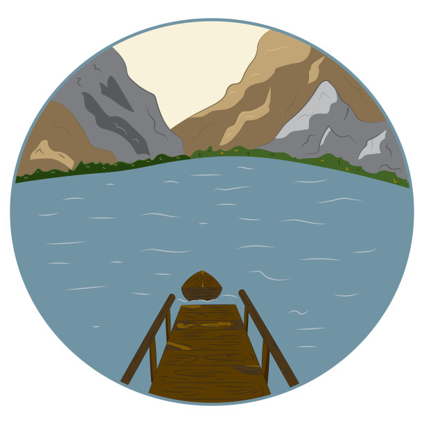 山中的湖图片下载