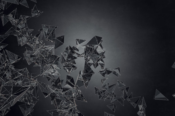 创造性的黑色多边形背景图片下载