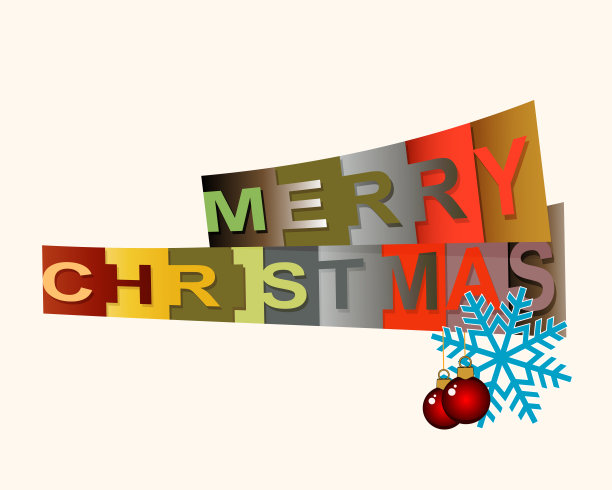 圣诞短信与雪花共圣诞快乐图片下载