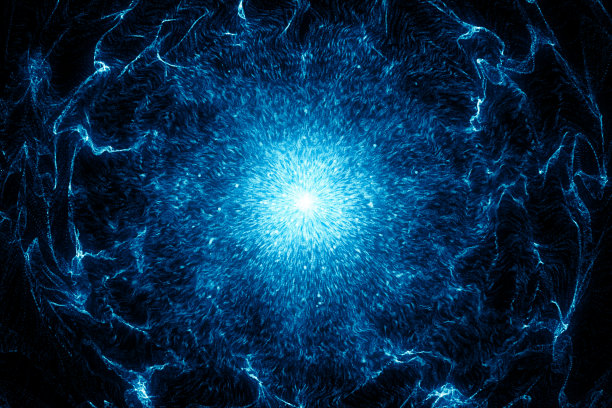 蓝色火焰的特殊背景，燃烧的形状图片下载