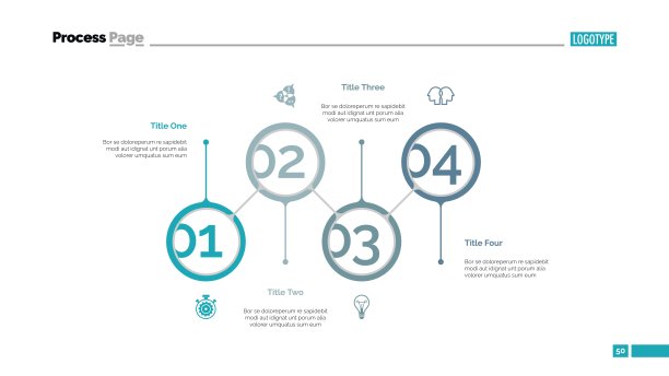 策略步骤幻灯片模板图片下载
