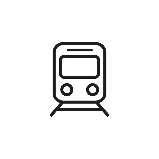火车和铁路线图标图片下载