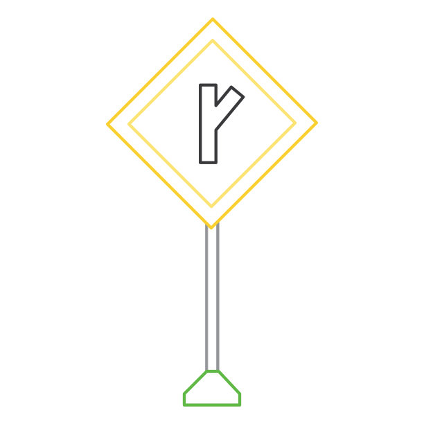 警示路标设计图片下载