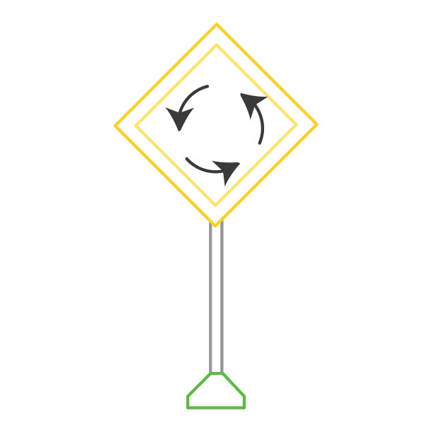 警示路标设计图片下载