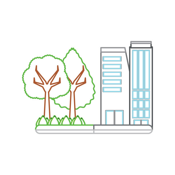 建筑和公园标志图片下载