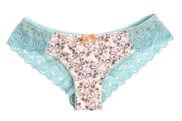 探戈蕾丝女裤孤立。图片下载