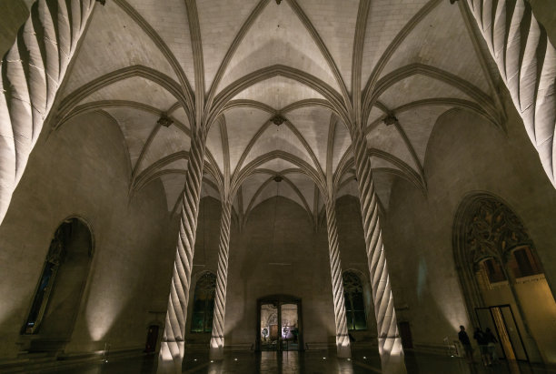 这是马略卡岛，哥特式建筑图片下载