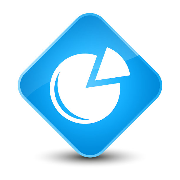 图形图标优雅的青蓝钻石按钮图片下载