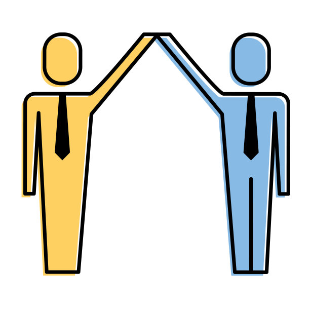 商人们举起了胜利的武器，取得了成功图片下载