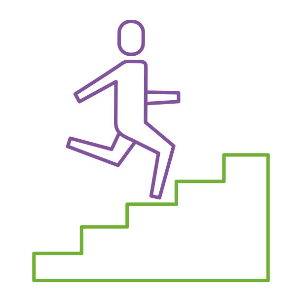 13、商人爬上成功事业的阶梯图片下载