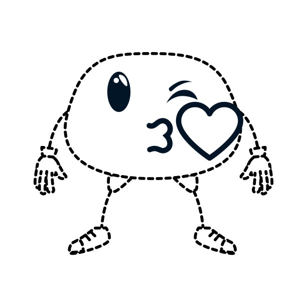 吻脸表情符号图片下载