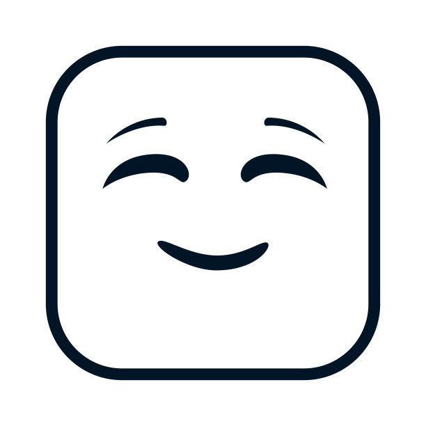 快乐方形表情图片下载