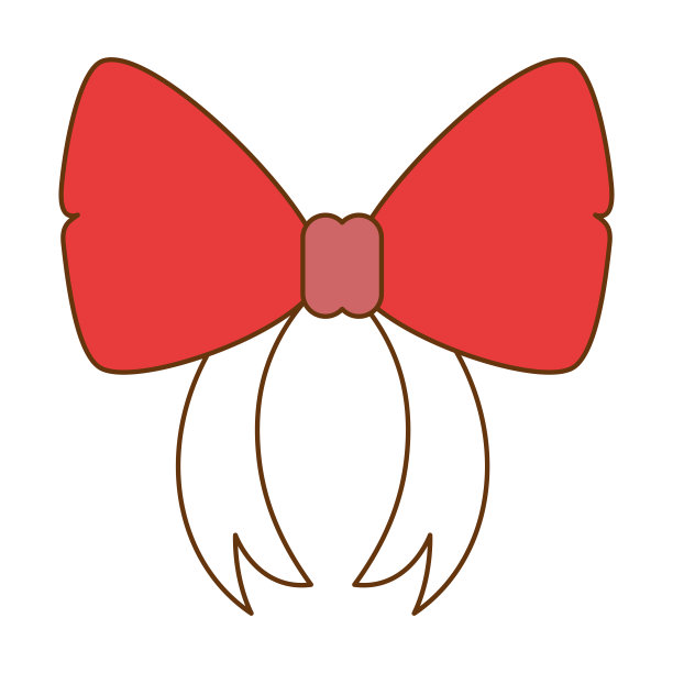 蝴蝶结丝带孤立图标图片下载