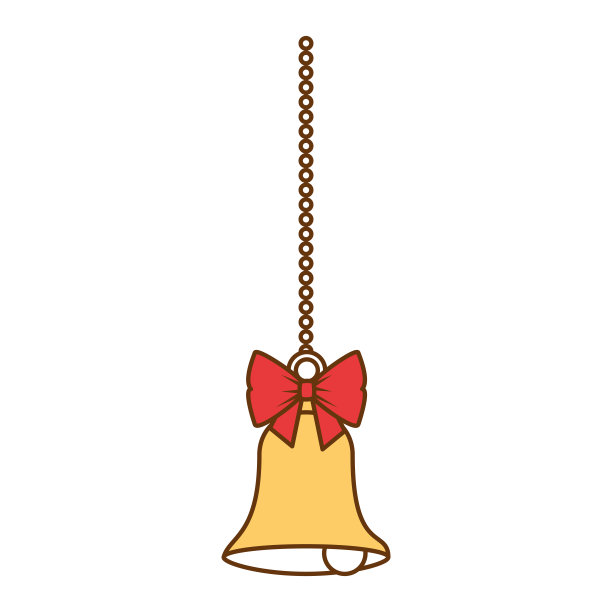 带领结的圣诞铃图片下载