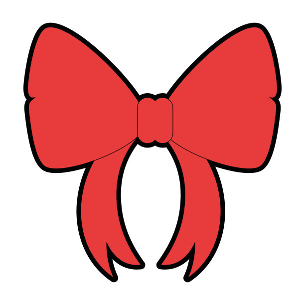 蝴蝶结丝带孤立图标图片下载