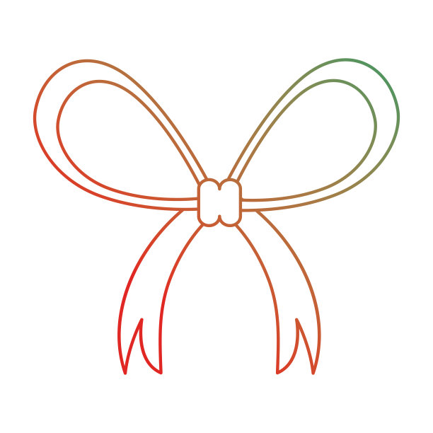 蝴蝶结丝带孤立图标图片下载